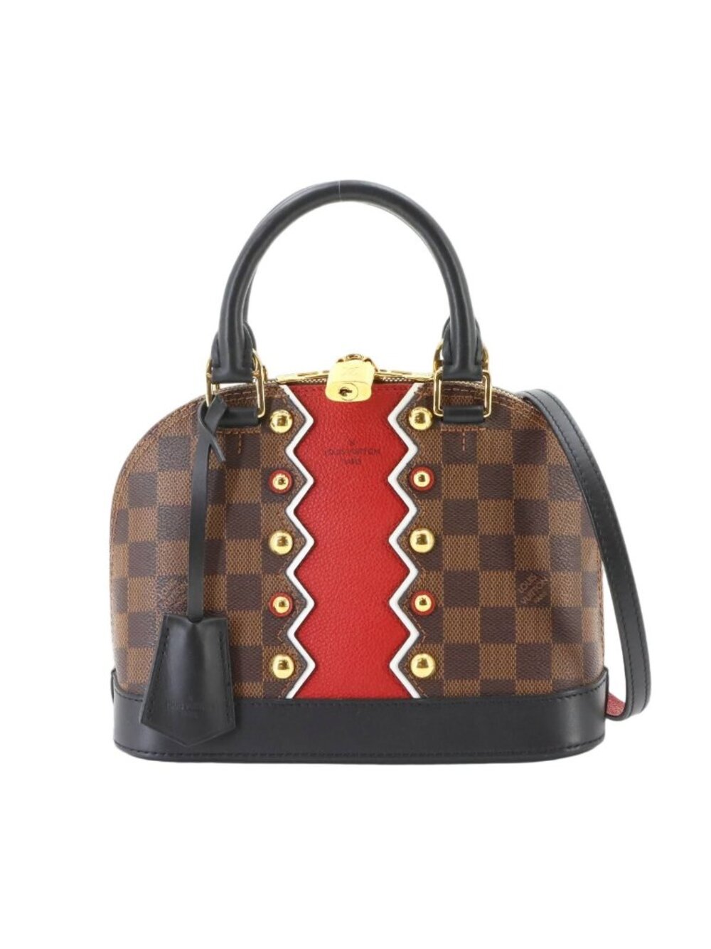 Louis Vuitton Damier Karakoram Alma BB 2-Way Bag Ebene Red